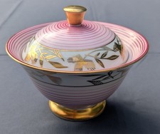 Arzberg Deckeldose Porzellan Bonboniere, Art Deco