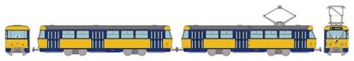 The Railway Collection Leipzig Tram Tatra T4 + B4 Type 2-Car Set F