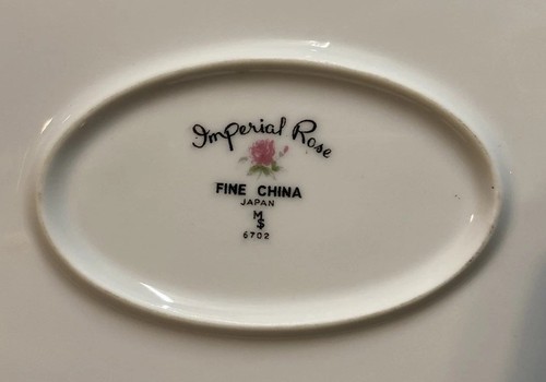 Imperial Rose 6702 Pink Rose Oval Serving Dish 14” - Picture 4 of 12