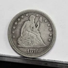 1876-S Liberty Seated Quarter - VF Details, Cleaned (#61638-L)