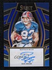 2023 Panini Select Signatures Blue Prizm 66/99 Don Beebe #SELS-DBE Auto 9su