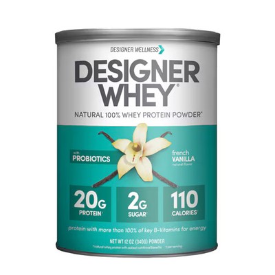 2 X Designer Wellness 100% Whey Protein Powder Designer Whey with Probiotics Fre