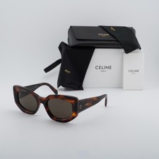 New Celine CL40277I 53E Havana/Brown 54-20-140 Sunglasses
