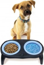 Foldable Pet Bowls Dog Cat Stand Water Food Collapsible Feeding Station Non Slip