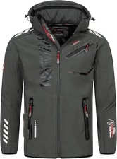 Geographical Norway Herren Jacke Softshell Jacke Herrenjacke Outdoor Winter Grau