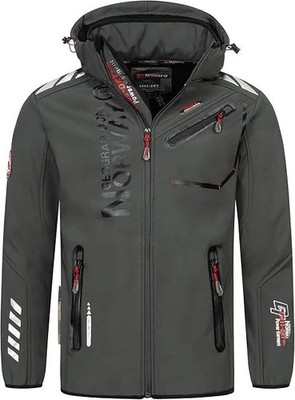 Geographical Norway Herren Jacke Softshell Jacke Herrenjacke Outdoor Winter Grau
