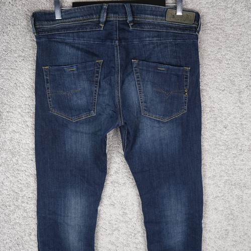 DIESEL BELTHER 0814W_STRETCH HOMBRE JEANS W33 L32 SLIM CÓNICO AZUL 814W DENIM - Imagen 4 de 10