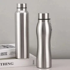 High Quality 1000ml Stainless Steel Sport Water Bottle Single-layer Rugged Water
