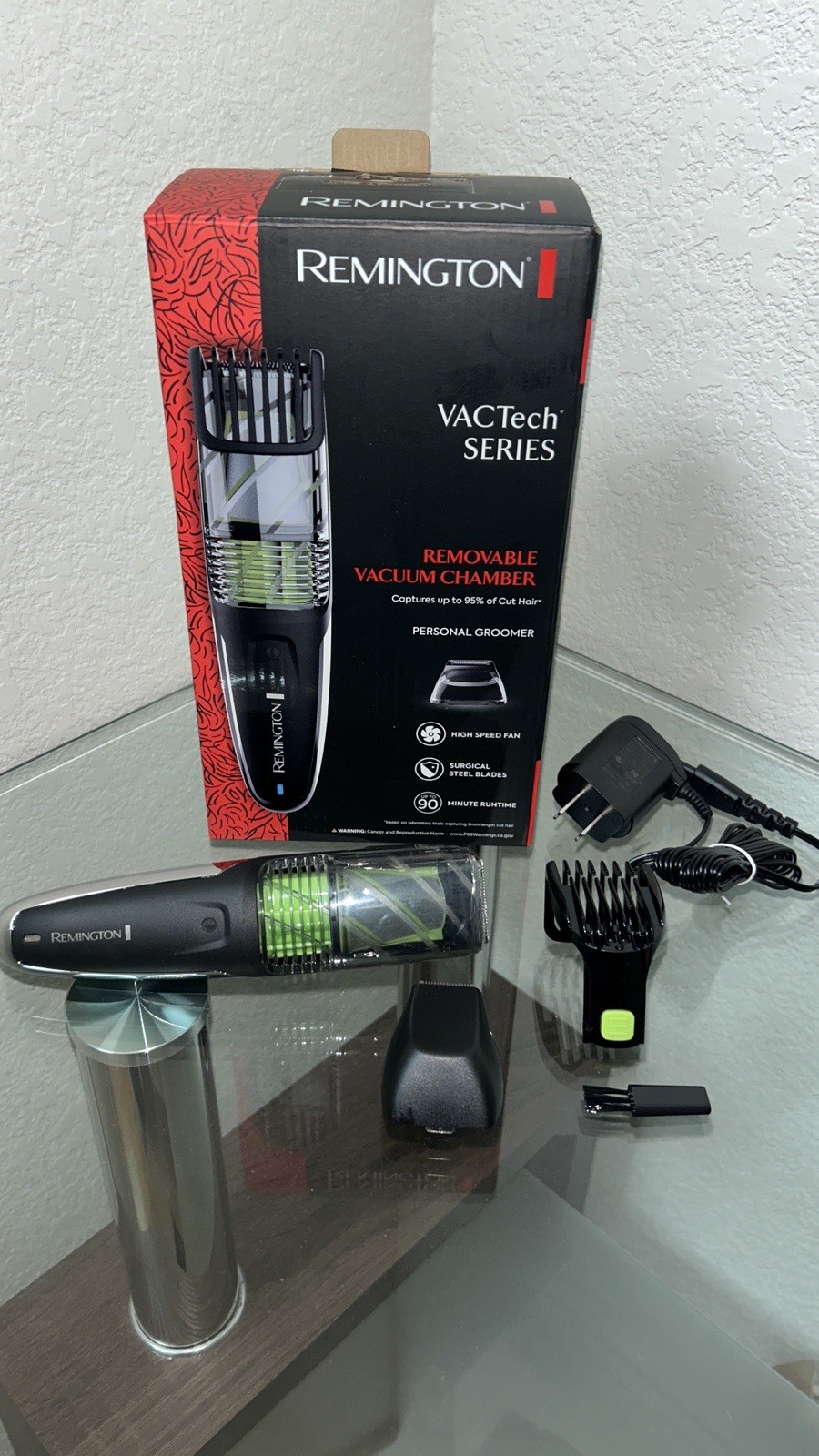 Remington Vacuum Beard Trimmer, VACTech SERIES. 