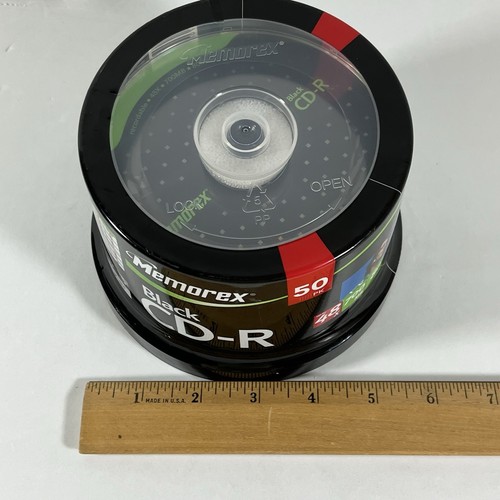 NEW Memorex Recordable CD-R Black 700MB 80-Minute, 50-Pack, 2007 - 第 10/10 張圖片