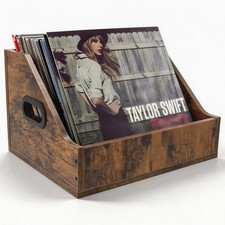 Vinyl Record Storage, Vinyl Record Holder Display Crate, Album Storage Orga...