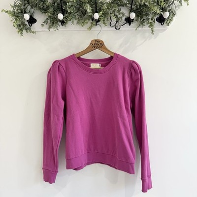 Nation LTD Zarina sweatshirt in pink Crewneck Puff Sleeve  SB medium