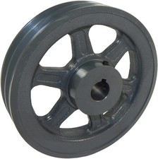 9.75" x 1" Double V Groove Pulley/Sheave 2BK100X1