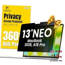 360 Privacy Screen Protector Compatible for MacBook Neo 13" 2026, A18 Pro