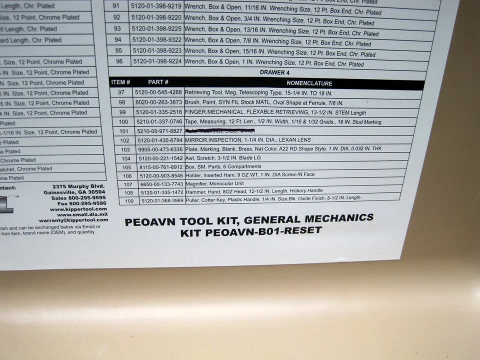 Kipper Tools PEOAVN-B01-RESET General Mechanics Kit Aircraft - Image 3 of 4