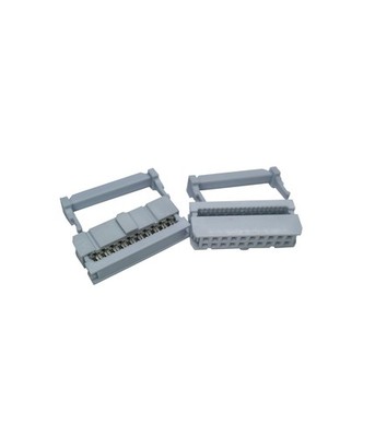 20 PCS 20Pin Female IDC Crimping Head 2.54mm Pitch Connector FC20P Grey