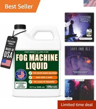 32 oz High-Density Fog Machine Liquid - Safe, Long-Lasting Halloween Fun