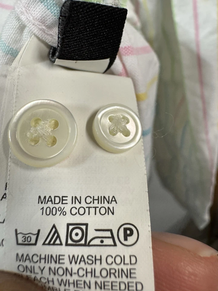 Jack Spade Mens XXL Shirt Multicolor Striped Long Sleeve Button-Down Cotton - Image 3 of 4