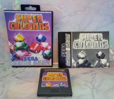 Sega Game Gear Super Columns Boxed Neu Clam Case