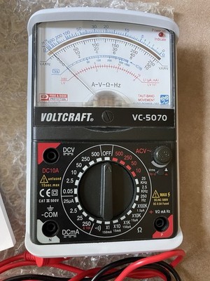 Voltcraft VC-5070 Analog Multimeter   Messgerät - wenig/unbenutzt