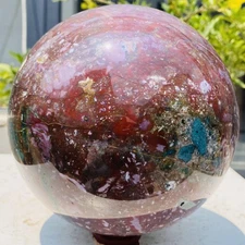 Natural Ocean Jasper ball Crystal jewelry Reiki energy Healing 4080g