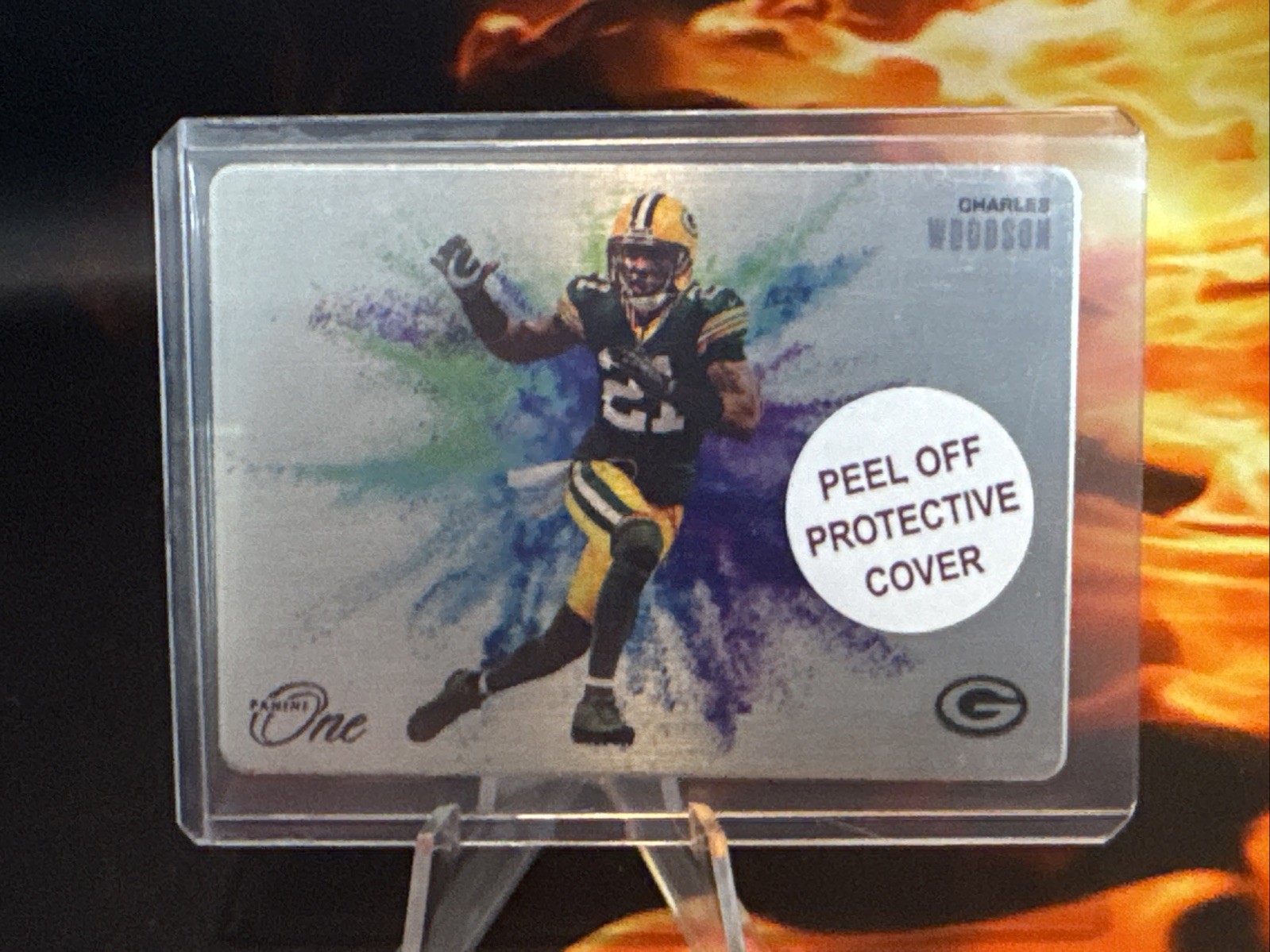 2024-25 Panini One Football Charles Woodson Metal Color Blast SSP