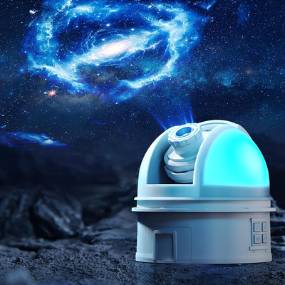 Observatory Planetarium Galaxy Projector with 12 Dis, 5K HD Star Projector Lens,