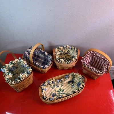 5 Small Longaberger Baskets 1997 - Image 1 of 4