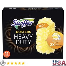 Heavy Duty Duster Refills Multi-Surface Unscented 11 Count Traps Dust Allergens