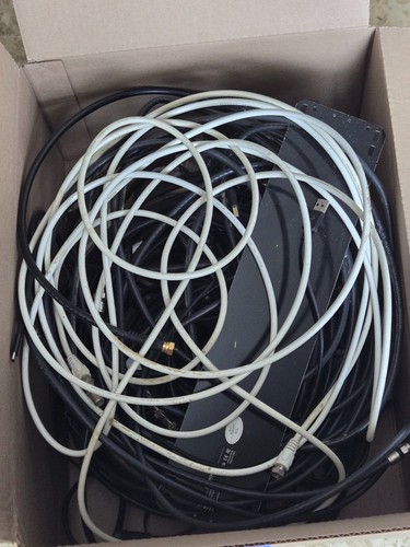 Lot of spare parts - mostly old co-ax cables, a couple guitar cables, etc etc