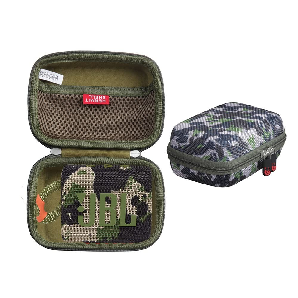 Étui rigide JBL Go 3 Eco antichoc avec doublure douce en camouflage