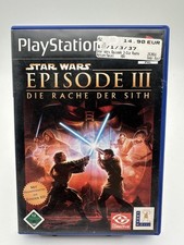 Playstation 2 PS2 Spiel Star Wars: Episode III-Die Rache der Sith mit Anleitung