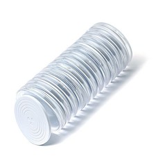 20Pcs 46mm Round Plastic Boxes Matching Washers Great Gift For Coin Collector