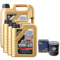 MotoröL Set 10W-40 Liqui Moly 8 Liter + ÖLfilter FüR Citroen DAF Peugeot 2.5