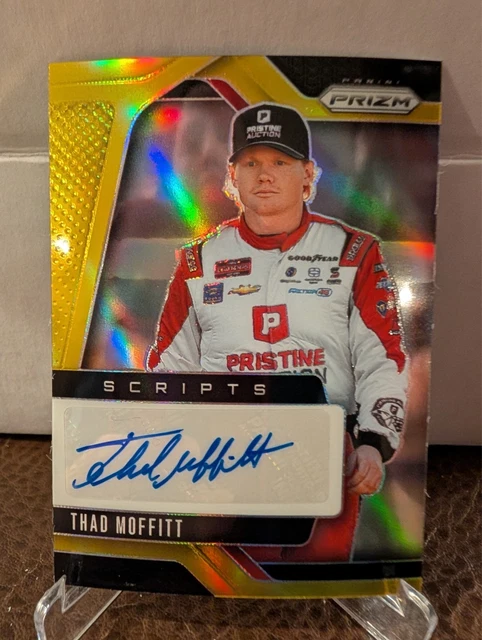 2025 Panini Prizm Racing GOLD SCRIPTS AUTO /10 THAD MOFFITT