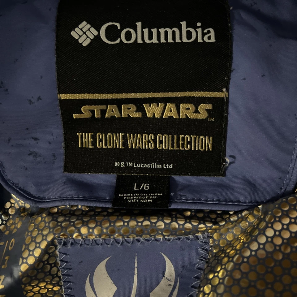 Columbia Star Wars Parka Anakin Skywalker The Clone Wars Large Rare - Image 2 of 4