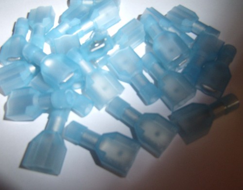 (20) Female/Male Insulated Car Wire Terminal Connector Blue 12 Volt Automotive - Picture 2 of 3