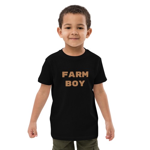 Organic Cotton Kids "Farm Boy(Front), As You Wish(Back)" t-shirt - Picture 2 of 9