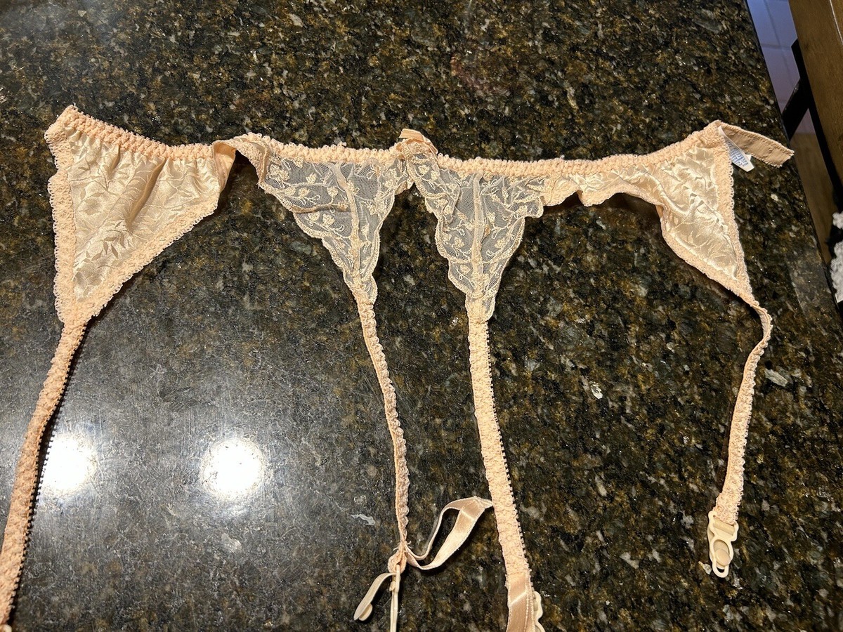Warner's Pale Peach / Peach Lace Garter Belt Small | eBay Warner's Pale Peach / Peach Lace Garter Belt Small | eBay