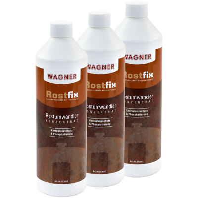 Rostumwandler 3x1Liter Rostlöser Tank Wagner Rost Rostentferner Entroster rostig