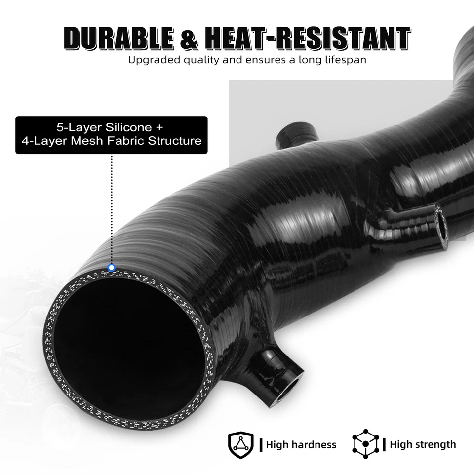 Juego de mangueras de admisión de aire de silicona NICECNC para Yamaha Raptor 700 700R SE 2009-2025 Foto 3 de 4