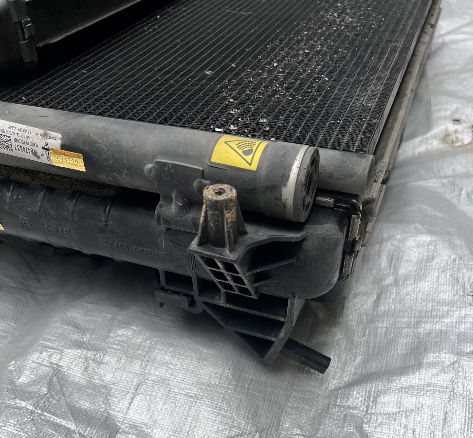 2014-2020 MASERATI GHIBLI OEM MAIN RADIATOR & A/C CONDENSER COOLING FAN *TESTED*