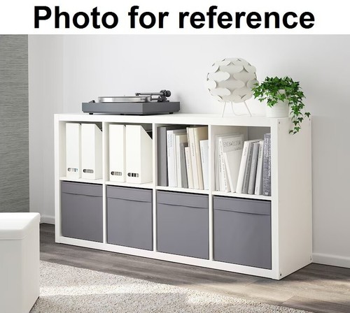 LOT of 4 brand new IKEA DRÖNA DRONA storage boxes drawers for KALLAX shelf gray - Picture 5 of 6
