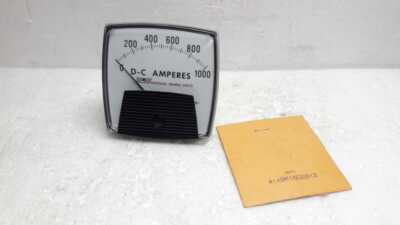 NOV RH 0000-9606-66 0-1000 ADC Ammeter Meter ADC 0-1000 PNL 0-10VDC 3 ½   