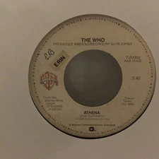 The Who It's Your Turn / Athena 7" 45 Atlantic Record 7-29905