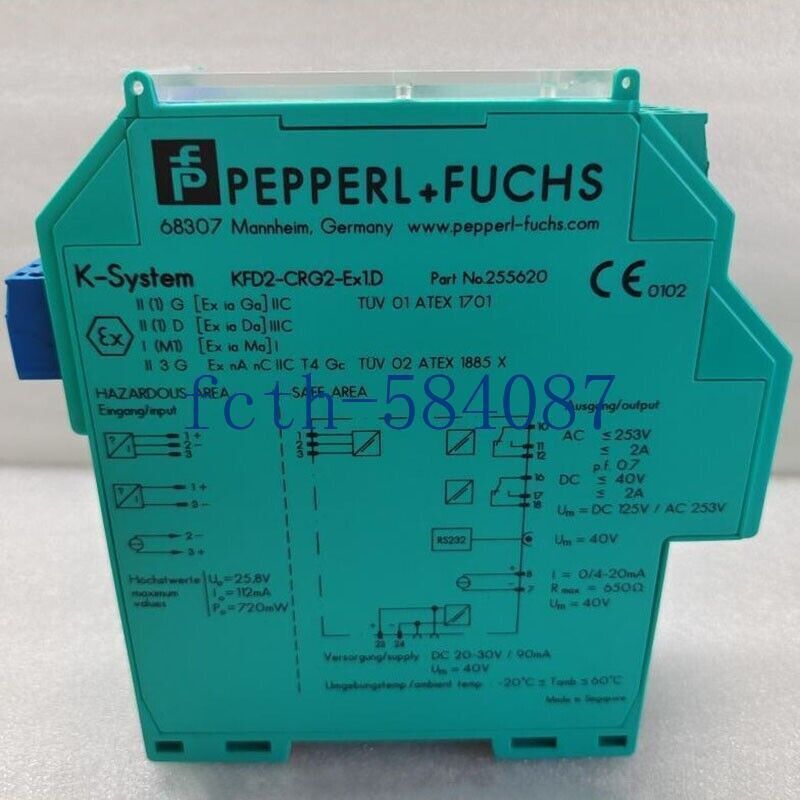 1PC NEW Pepperl+Fuchs KFD2-CRG2-EX1.D 255620 KFD2CRG2EX1.D 1PC NEW Pepperl+Fuchs KFD2-CRG2-EX1.D 255620 KFD2CRG2EX1.D