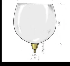I Am Edgar Berebi  This Is My New  15.75 Ballon bowl  for my stems wine glass