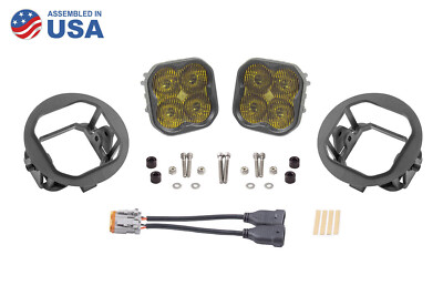SS3 Type FT Yellow Sport SAE Fog w/Amber Backlight Diode Dynamics