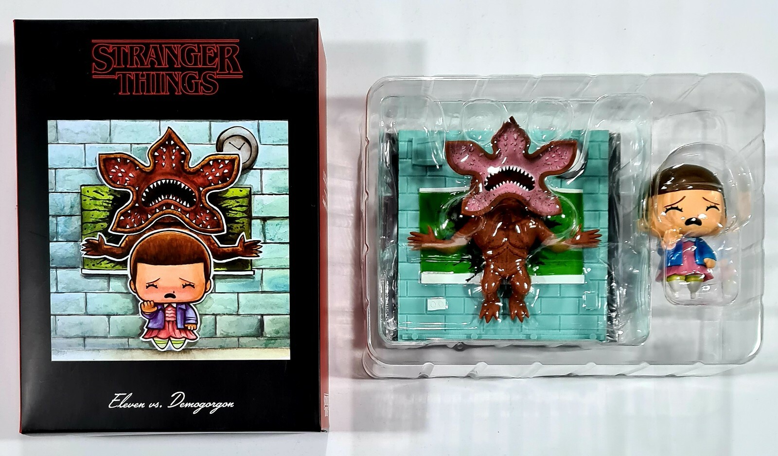 SuperEmoFriends STRANGER THINGS ELEVEN vs. DEMOGORGON Artist Series Collectible