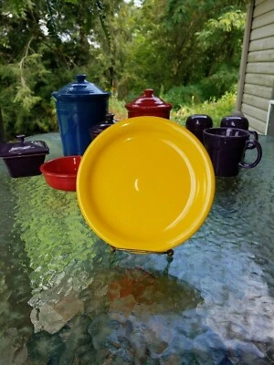 FIESTAWARE BISTRO style SALAD PLATE daffodil yellow NEW HOMER LAUGHLIN FIESTA 7 1/4"